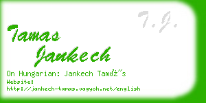 tamas jankech business card